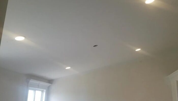 Vaulted Pot Lights Installation Project in Custom Home in Wellesley, ON